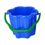 Modrý kýblik na piesok v tvare kvietka